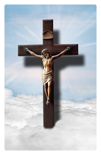 Crucifix Blue Clouds